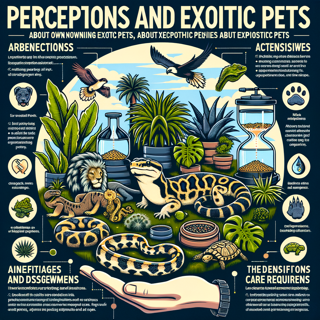 Infographic debunking myths about exotic pets, providing facts on the reality of owning exotic pets, understanding their care, maintenance, pros and cons, and the truth about exotic pets ownership.